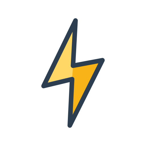 Flash Electric Power Icon Image